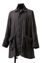 画像をギャラリービューアに読み込む, YUTA MATSUOKA work shirt jacket / brushed linen canvas (brown)