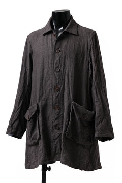 画像をギャラリービューアに読み込む, YUTA MATSUOKA work shirt jacket / brushed linen canvas (brown)