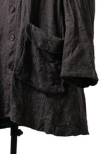 画像をギャラリービューアに読み込む, YUTA MATSUOKA work shirt jacket / brushed linen canvas (brown)