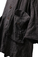 画像をギャラリービューアに読み込む, YUTA MATSUOKA work shirt jacket / brushed linen canvas (brown)
