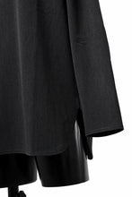 画像をギャラリービューアに読み込む, ISAMU KATAYAMA BACKLASH ROUND HEM L/S TOPS / STRETCH HEAT STORAGE FLEECE (GREY)