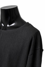 画像をギャラリービューアに読み込む, ISAMU KATAYAMA BACKLASH ROUND HEM L/S TOPS / STRETCH HEAT STORAGE FLEECE (GREY)