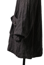 画像をギャラリービューアに読み込む, YUTA MATSUOKA work shirt jacket / brushed linen canvas (brown)