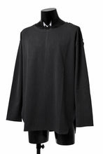 画像をギャラリービューアに読み込む, ISAMU KATAYAMA BACKLASH ROUND HEM L/S TOPS / STRETCH HEAT STORAGE FLEECE (GREY)