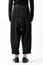 画像をギャラリービューアに読み込む, KLASICA SABRON CONSTRUCTED TROUSERS / LIGHT WEIGHT BLUR STRIPES (INK BLACK)