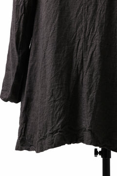 画像をギャラリービューアに読み込む, YUTA MATSUOKA work shirt jacket / brushed linen canvas (brown)