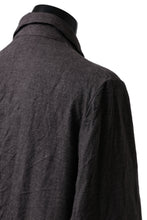 画像をギャラリービューアに読み込む, YUTA MATSUOKA work shirt jacket / brushed linen canvas (brown)