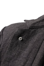画像をギャラリービューアに読み込む, YUTA MATSUOKA work shirt jacket / brushed linen canvas (brown)