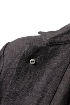 画像をギャラリービューアに読み込む, YUTA MATSUOKA work shirt jacket / brushed linen canvas (brown)