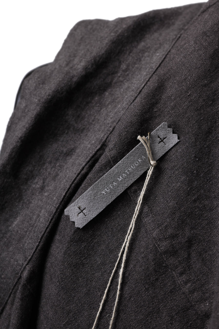 画像をギャラリービューアに読み込む, YUTA MATSUOKA work shirt jacket / brushed linen canvas (brown)