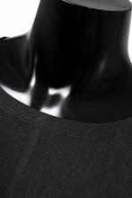 画像をギャラリービューアに読み込む, ISAMU KATAYAMA BACKLASH ROUND HEM L/S TOPS / STRETCH HEAT STORAGE FLEECE (GREY)