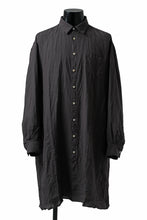 画像をギャラリービューアに読み込む, YUTA MATSUOKA long shirt / dead stock broad linen (brown)