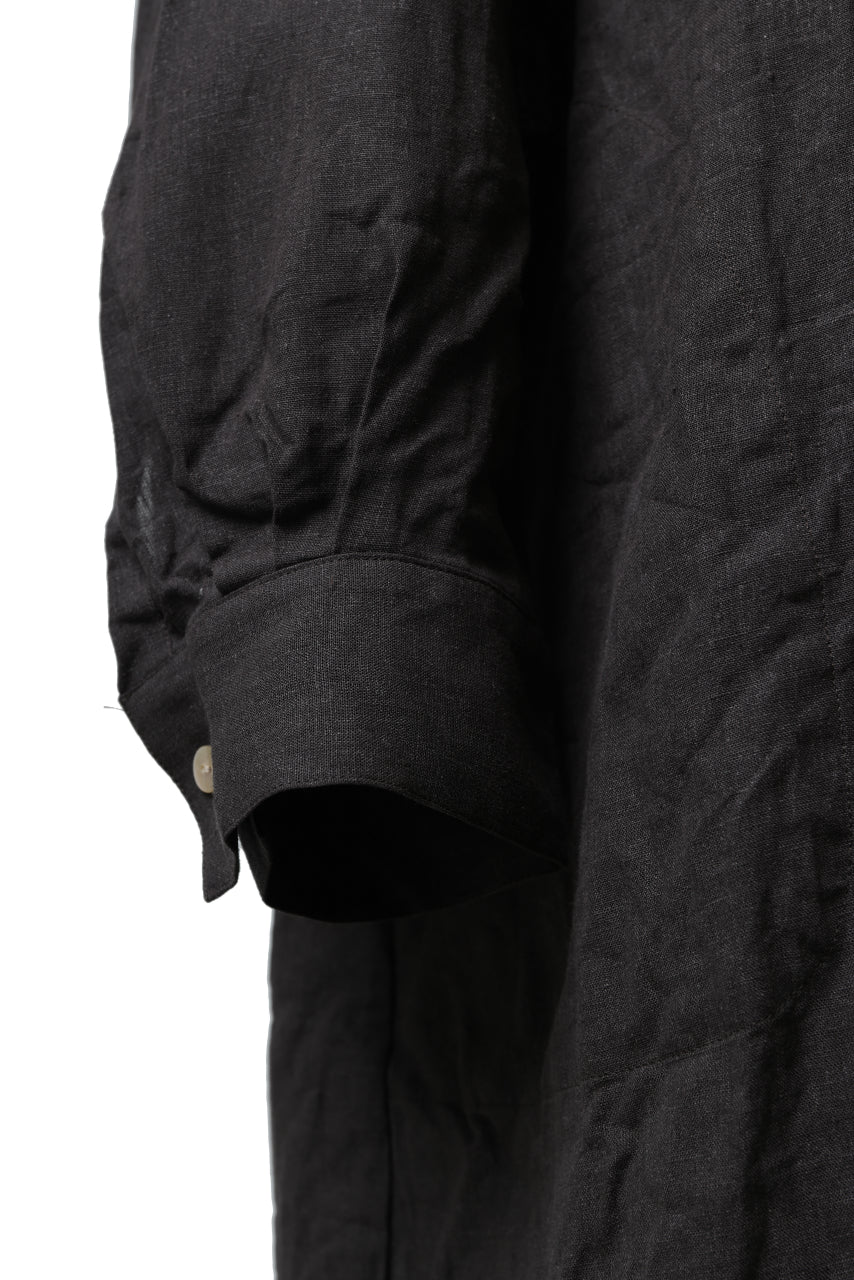 画像をギャラリービューアに読み込む, YUTA MATSUOKA long shirt / dead stock broad linen (brown)