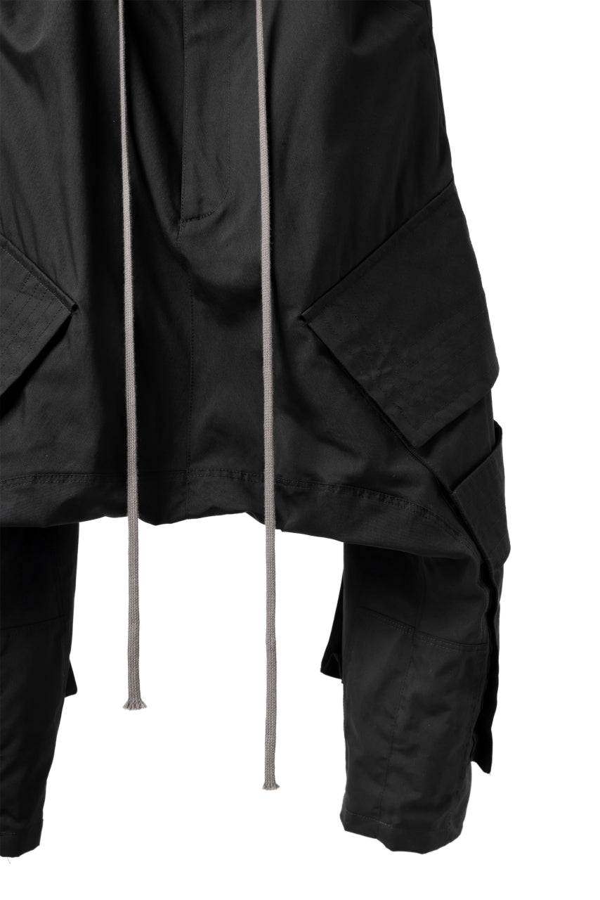 画像をギャラリービューアに読み込む, A.F ARTEFACT D-CLOTCH BIG CARGO CROPPED PANTS (BLACK)