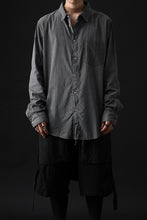 Load image into Gallery viewer, daub DYEING PLAIN SHIRT / ORGANIC COTTON (GREY)