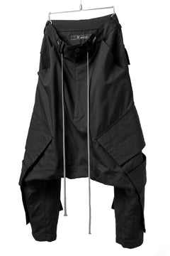画像をギャラリービューアに読み込む, A.F ARTEFACT D-CLOTCH BIG CARGO CROPPED PANTS (BLACK)