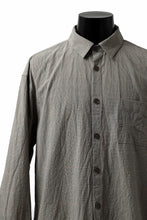画像をギャラリービューアに読み込む, YUTA MATSUOKA exclusive plain shirt / organic cotton washer check (mustard)