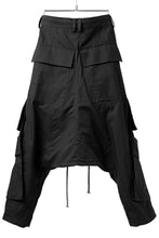 画像をギャラリービューアに読み込む, A.F ARTEFACT D-CLOTCH BIG CARGO CROPPED PANTS (BLACK)