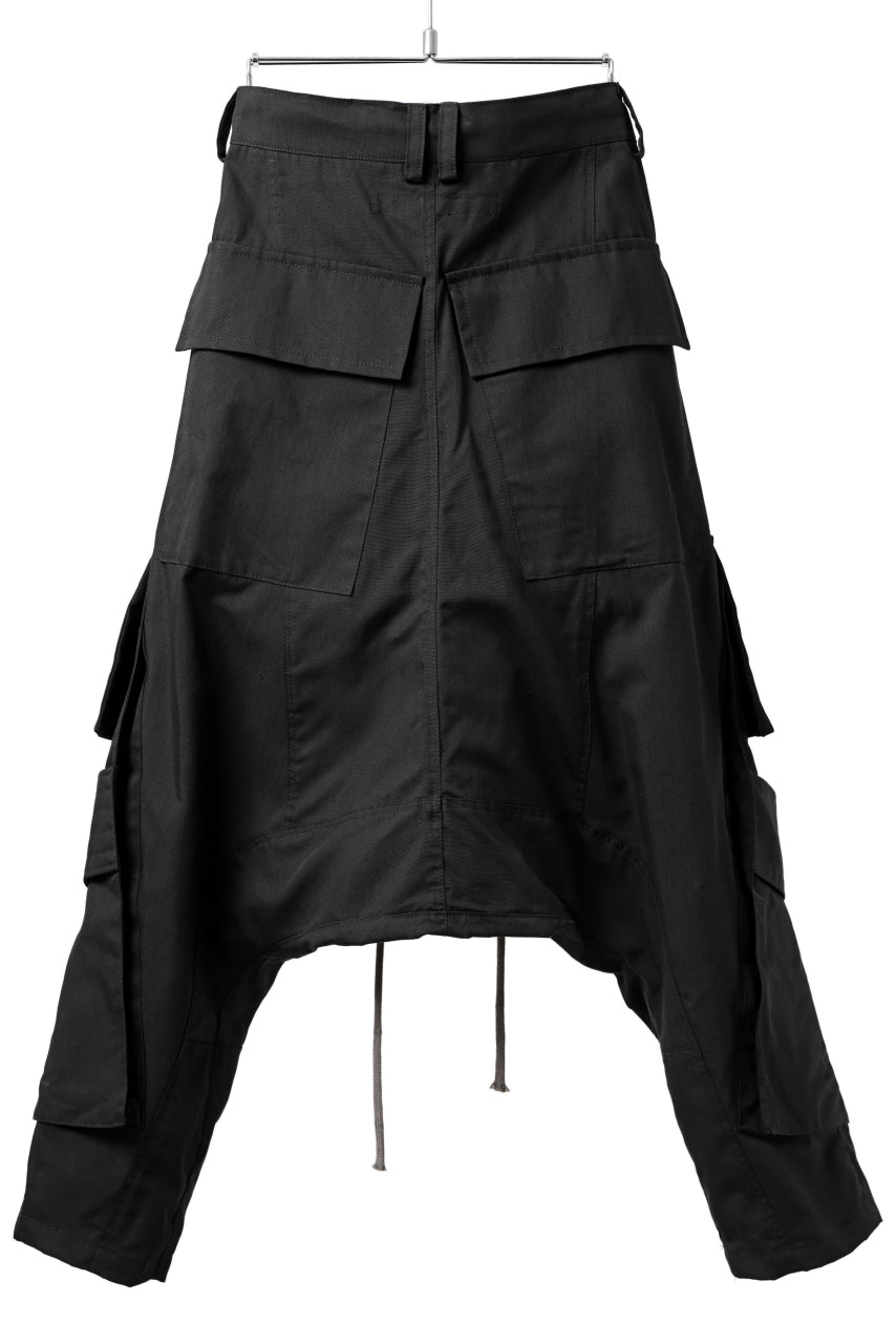 画像をギャラリービューアに読み込む, A.F ARTEFACT D-CLOTCH BIG CARGO CROPPED PANTS (BLACK)