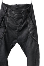 画像をギャラリービューアに読み込む, masnada ICONIC ZIP PANTS / STRETCH REPURPOSED COTTON (SMEARED BLACK)