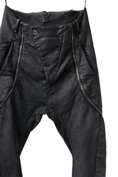 画像をギャラリービューアに読み込む, masnada ICONIC ZIP PANTS / STRETCH REPURPOSED COTTON (SMEARED BLACK)