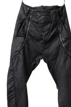 画像をギャラリービューアに読み込む, masnada ICONIC ZIP PANTS / STRETCH REPURPOSED COTTON (SMEARED BLACK)
