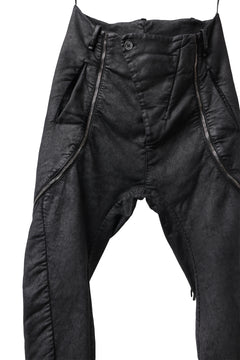 画像をギャラリービューアに読み込む, masnada ICONIC ZIP PANTS / STRETCH REPURPOSED COTTON (SMEARED BLACK)