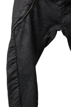 画像をギャラリービューアに読み込む, masnada ICONIC ZIP PANTS / STRETCH REPURPOSED COTTON (SMEARED BLACK)