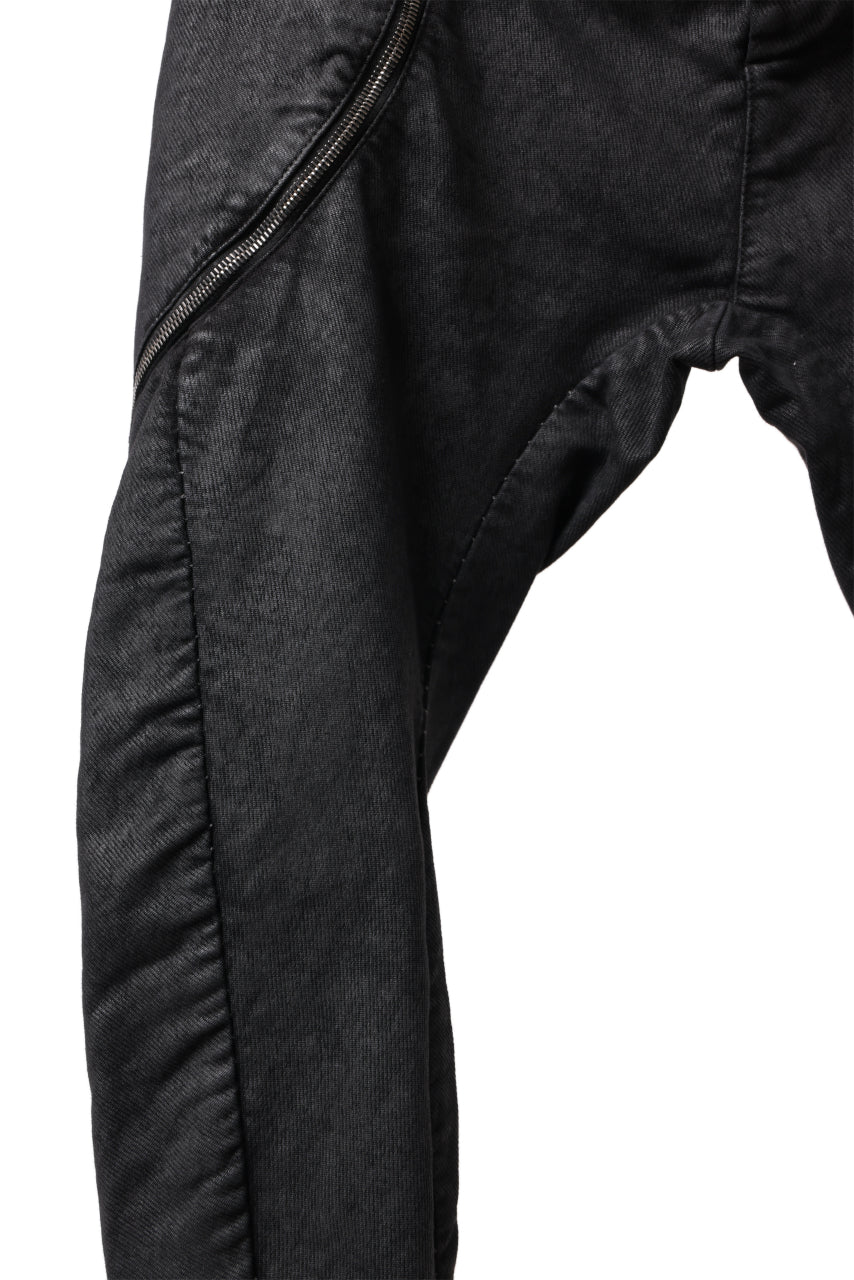 画像をギャラリービューアに読み込む, masnada ICONIC ZIP PANTS / STRETCH REPURPOSED COTTON (SMEARED BLACK)
