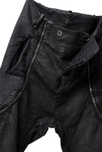 画像をギャラリービューアに読み込む, masnada ICONIC ZIP PANTS / STRETCH REPURPOSED COTTON (SMEARED BLACK)