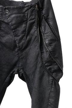 画像をギャラリービューアに読み込む, masnada ICONIC ZIP PANTS / STRETCH REPURPOSED COTTON (SMEARED BLACK)