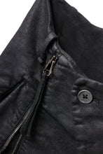 画像をギャラリービューアに読み込む, masnada ICONIC ZIP PANTS / STRETCH REPURPOSED COTTON (SMEARED BLACK)