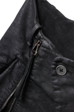 画像をギャラリービューアに読み込む, masnada ICONIC ZIP PANTS / STRETCH REPURPOSED COTTON (SMEARED BLACK)