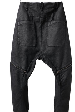 画像をギャラリービューアに読み込む, masnada ICONIC ZIP PANTS / STRETCH REPURPOSED COTTON (SMEARED BLACK)