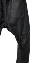 画像をギャラリービューアに読み込む, masnada ICONIC ZIP PANTS / STRETCH REPURPOSED COTTON (SMEARED BLACK)
