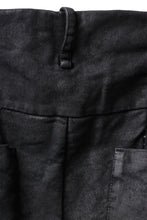 画像をギャラリービューアに読み込む, masnada ICONIC ZIP PANTS / STRETCH REPURPOSED COTTON (SMEARED BLACK)