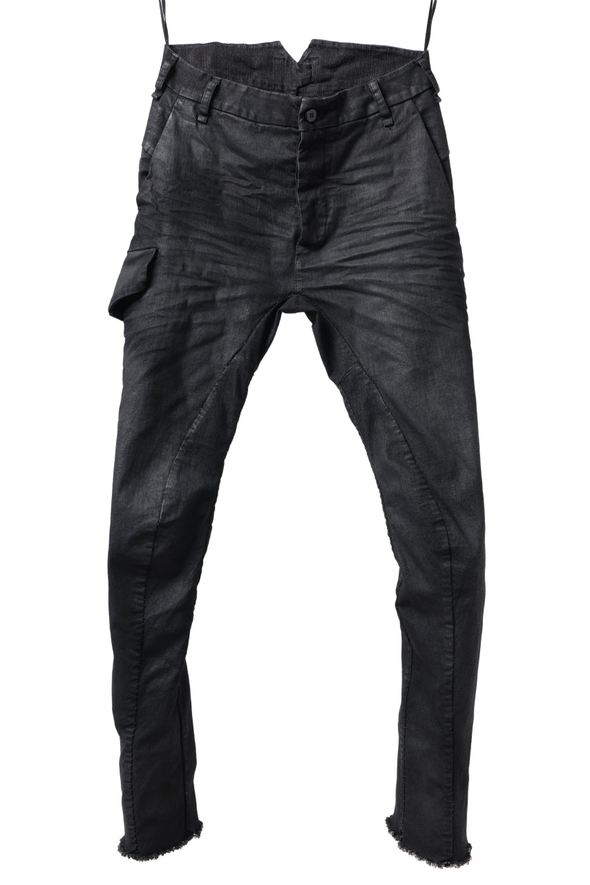 画像をギャラリービューアに読み込む, masnada SLIM JEANS / REPURPOSED STRETCH (BLACK HAND SMEARED RESIN)