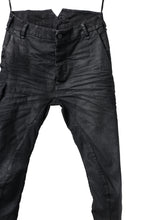 画像をギャラリービューアに読み込む, masnada SLIM JEANS / REPURPOSED STRETCH (BLACK HAND SMEARED RESIN)