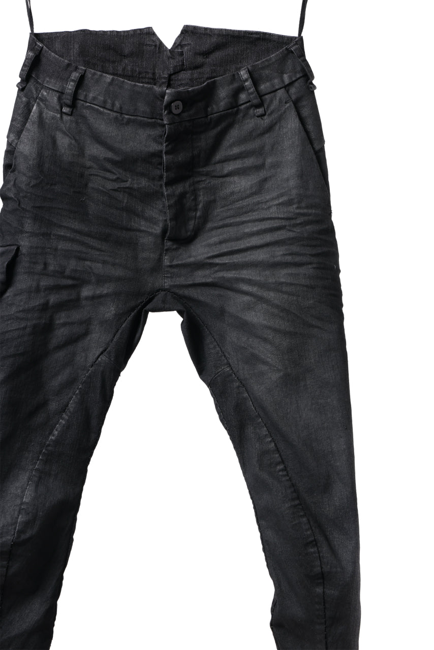 画像をギャラリービューアに読み込む, masnada SLIM JEANS / REPURPOSED STRETCH (BLACK HAND SMEARED RESIN)