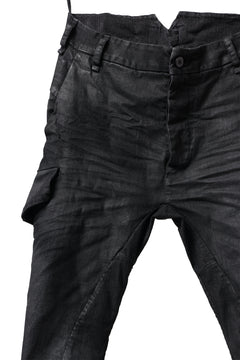 画像をギャラリービューアに読み込む, masnada SLIM JEANS / REPURPOSED STRETCH (BLACK HAND SMEARED RESIN)