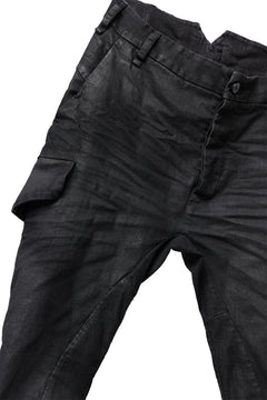 画像をギャラリービューアに読み込む, masnada SLIM JEANS / REPURPOSED STRETCH (BLACK HAND SMEARED RESIN)