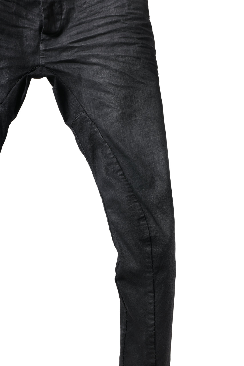 画像をギャラリービューアに読み込む, masnada SLIM JEANS / REPURPOSED STRETCH (BLACK HAND SMEARED RESIN)