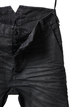 画像をギャラリービューアに読み込む, masnada SLIM JEANS / REPURPOSED STRETCH (BLACK HAND SMEARED RESIN)