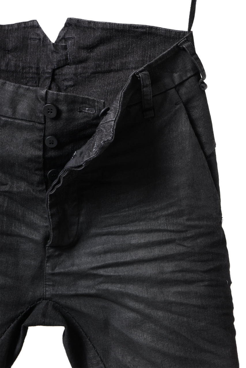 画像をギャラリービューアに読み込む, masnada SLIM JEANS / REPURPOSED STRETCH (BLACK HAND SMEARED RESIN)