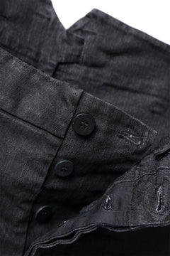 画像をギャラリービューアに読み込む, masnada SLIM JEANS / REPURPOSED STRETCH (BLACK HAND SMEARED RESIN)