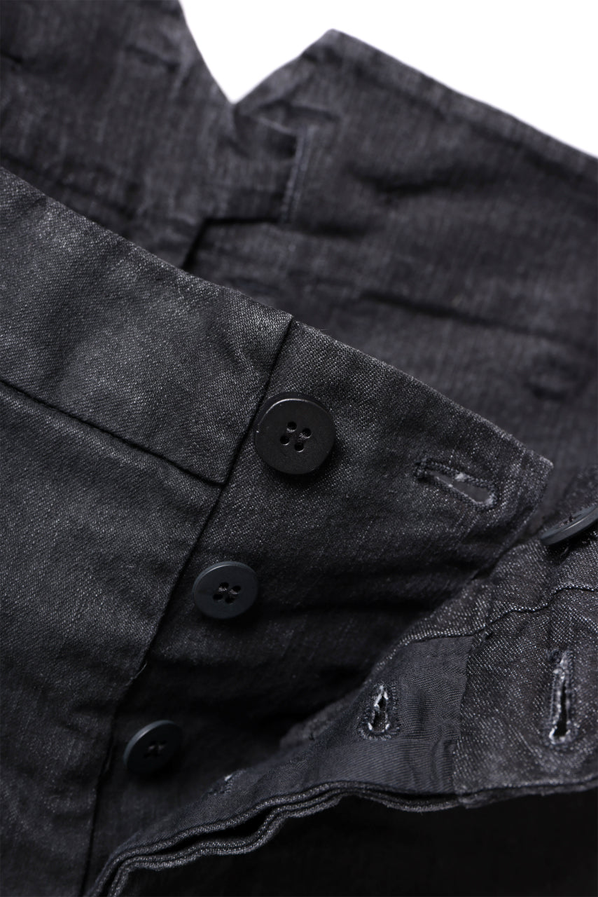 画像をギャラリービューアに読み込む, masnada SLIM JEANS / REPURPOSED STRETCH (BLACK HAND SMEARED RESIN)