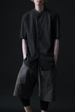 画像をギャラリービューアに読み込む, daub DYEING MINIMAL SS SHIRT / ORGANIC COTTON (BLACK)