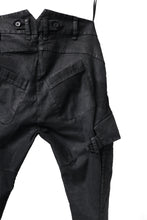 画像をギャラリービューアに読み込む, masnada SLIM JEANS / REPURPOSED STRETCH (BLACK HAND SMEARED RESIN)