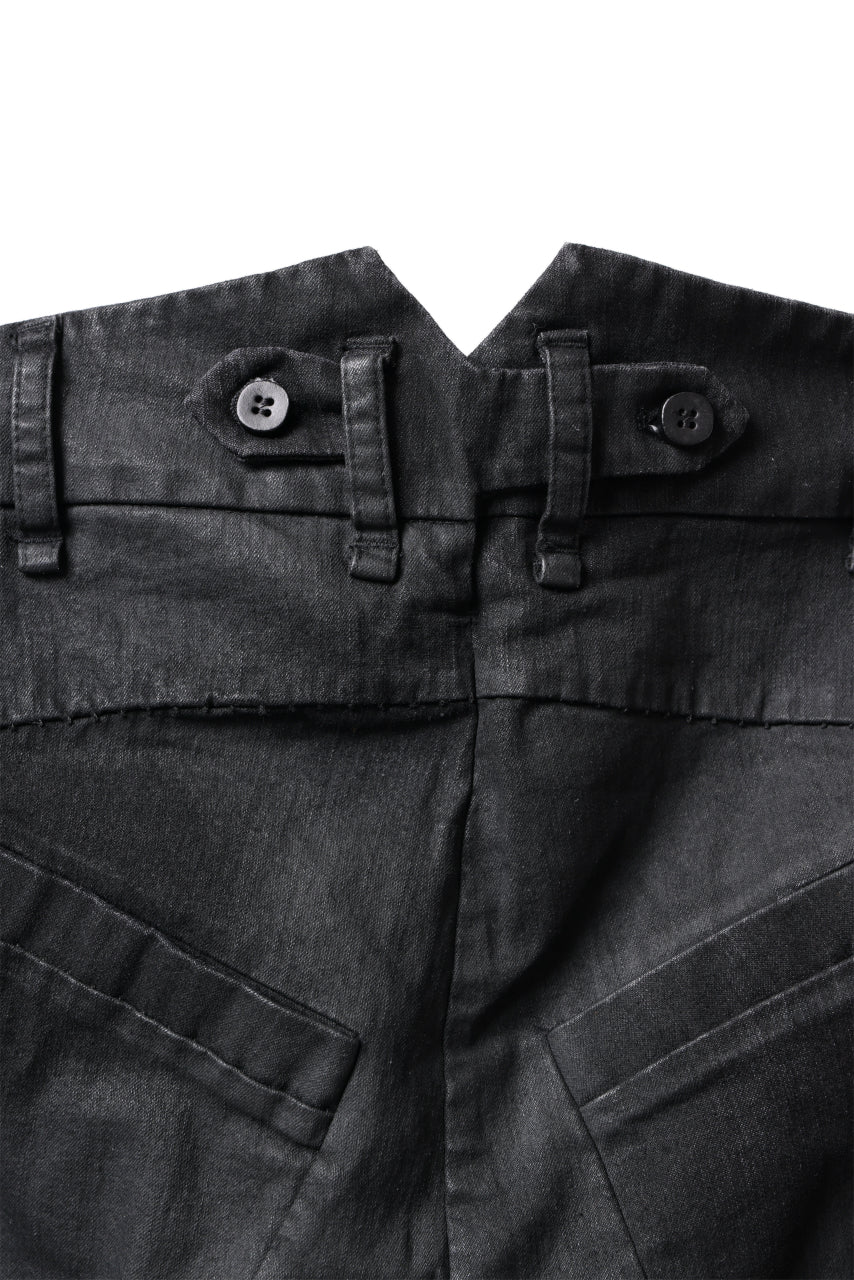 画像をギャラリービューアに読み込む, masnada SLIM JEANS / REPURPOSED STRETCH (BLACK HAND SMEARED RESIN)