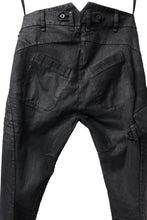 画像をギャラリービューアに読み込む, masnada SLIM JEANS / REPURPOSED STRETCH (BLACK HAND SMEARED RESIN)